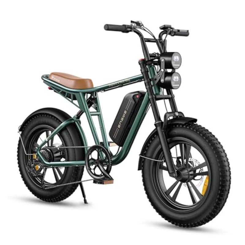ENGWE E Bike Herre med ett batteri/2 batterier, E-Bike 20 x 4,0 tommer fettdekk, Ebike Herre opptil 75 km/150 km/90 km/170_voghion.com
