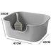 Cat Large Semi Enclosed Toilet Anti External Splashing Excrement Huge Space Circulation Basin Sending Cat Litter Shovel_voghion.com