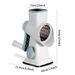 Manual Rotary Vegetable Slicer - Multi-Function Cheese Grater & Food Chopper For Slicing Shredding - Ergonomic Kitchen Gadget With Non-Slip Base_voghion.com