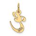 14K Small Fancy Script Letter E Initial Charm_voghion.com