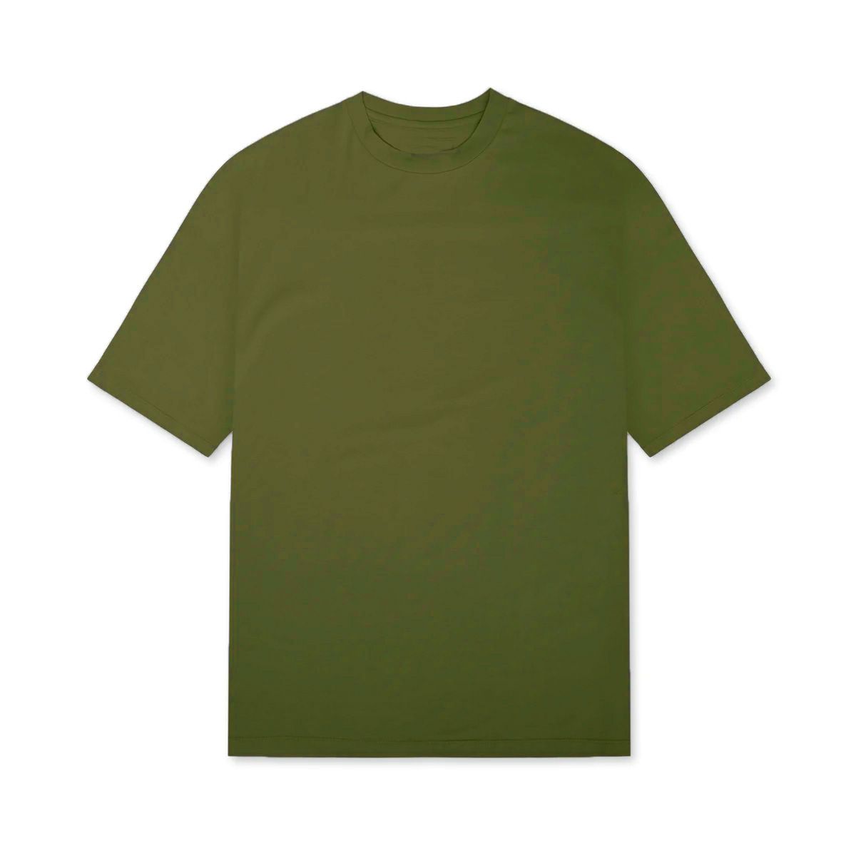 Camiseta de algodón extragrande para hombre, informal, holgada, de verano, con cuello redondo, manga corta y dobladillo dividido, para gimnasio, correr y entrenar._voghion.com