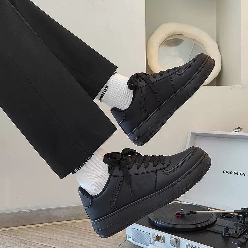 Herrenschuhe neue Herbst- und Winterschuhe heiße schwarze wasserdichte und rutschfeste Sportschuhe vielseitige trendige Arbeits- und Freizeitschuhe für Herren_voghion.com
