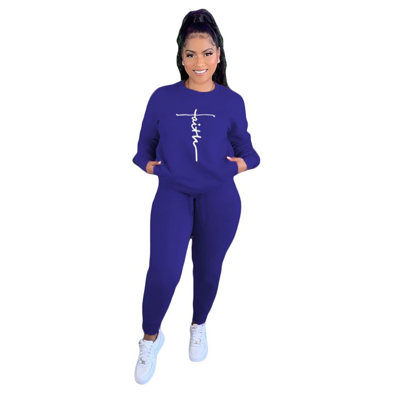 Tailleur pantalon slim couleur unie pour femme_voghion.com