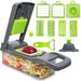 Multi-Functional Vegetable Slicer & Dicer - 5-in-1 Kitchen Mandoline With Julienne, Grater & Spiralizer For Potato, Carrot & Fruits_voghion.com