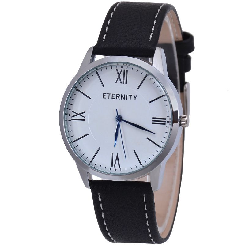 Cinturino in pelle casual da lavoro di alta qualità, orologio classico da uomo e da donna, orologio al quarzo_voghion.com