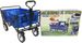 Heavy Duty Steel Frame Collapsible Folding 150 Pound Capacity Outdoor Camping Garden Utility Wagon Yard Cart, Blue_voghion.com