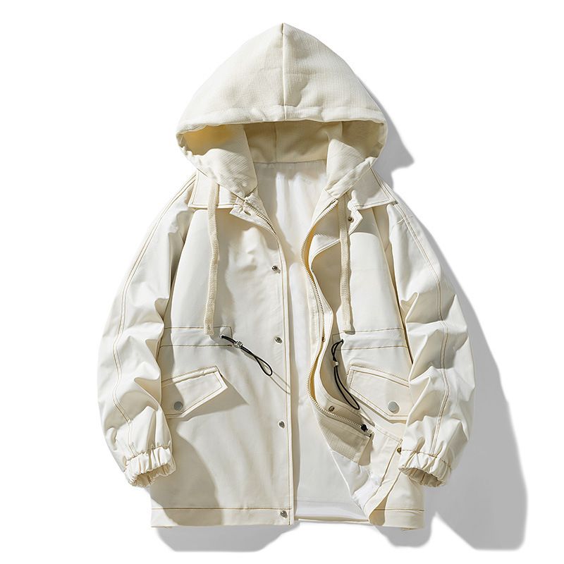  Top da uomo autunno e inverno casual sciolto giacca in due pezzi finta di grandi dimensioni_voghion.com