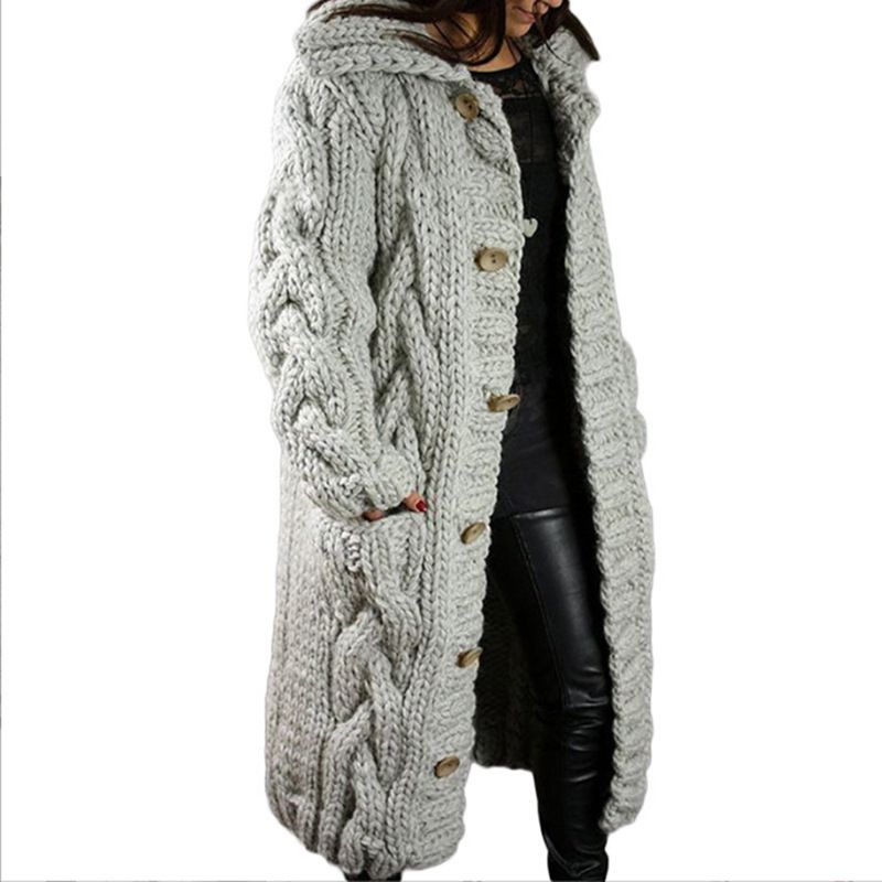 Maglieria moda cardigan da donna di grandi dimensioni_voghion.com
