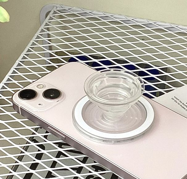 Supporto per airbag con ventosa magnetica, anello a scatto compatibile con il supporto per telefono da tavolo Lazy_voghion.com