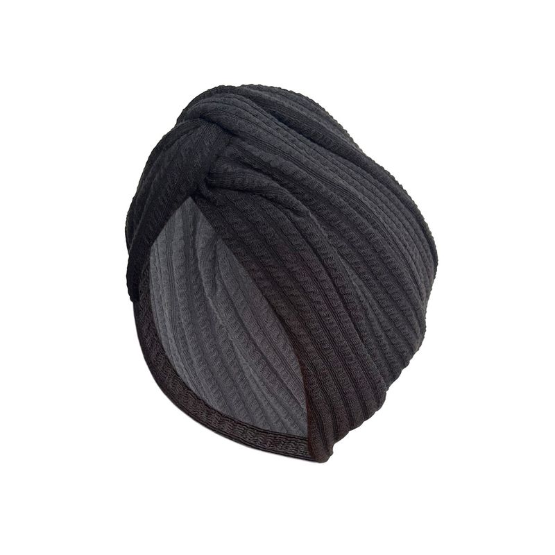 Muslimischer Hut, verdickter elastischer Turbanhut, ethnischer Windkreuz-Twist-Hut, modischer Turbanhut für Thermo-Chemotherapie_voghion.com