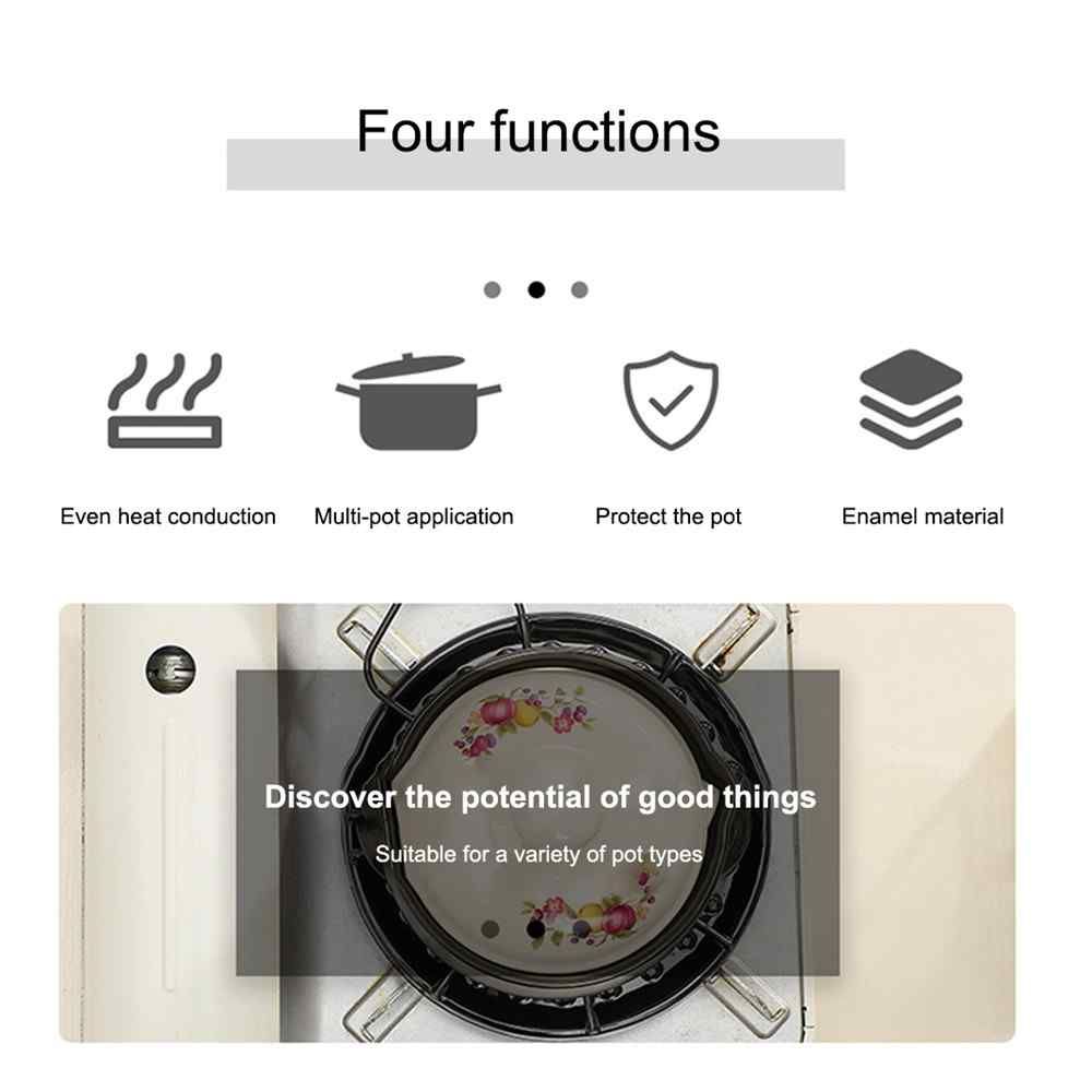 Heat Diffuser Plate For Gas Stove Enamel Pot Conduction Plate Non-Slip Mat Flame Fire Anti-Scorch Pan_voghion.com