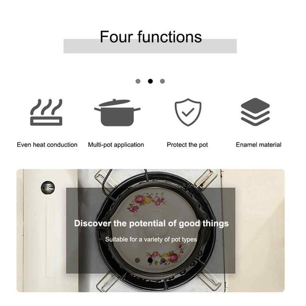 Heat Diffuser Plate For Gas Stove Enamel Pot Conduction Plate Non-Slip Mat Flame Fire Anti-Scorch Pan_voghion.com