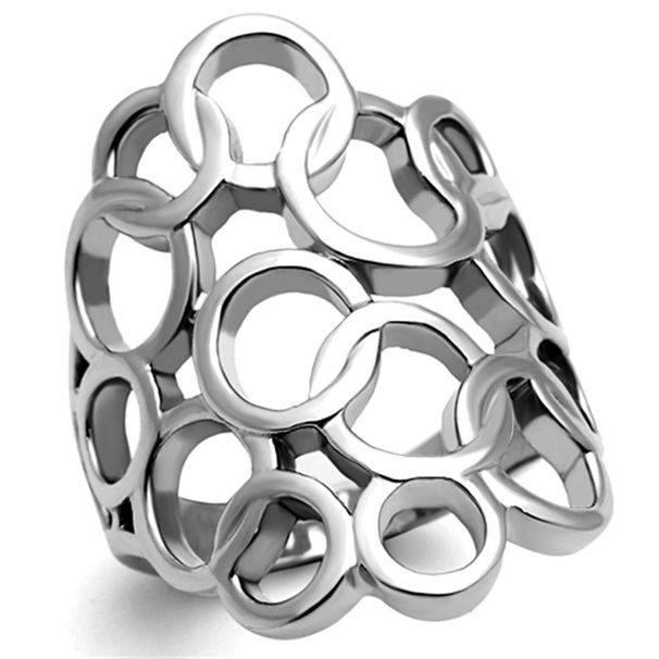 TK939 - High polished (no plating) Stainless Steel Ring with No Stone_voghion.com