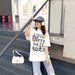 Li Mingde Old White Same GOODBRAND25ss New Smiley Face Letter Print Short Sleeve T-Shirt Casual Style_voghion.com