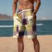 Unbeatable Quality Unbeatable Quality New Summer Breathable Hawaiian Beach Pants 3D Printed Checkered Pattern Men's Shorts_voghion.com
