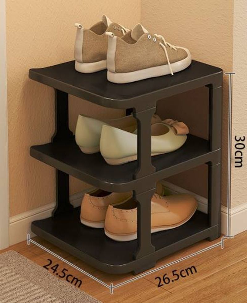 Family Organizer No-Assembly Shoe Rack Space-Saving Shoe Organizer With Dustproof Cover For Home Dorm Entryway Storage Shelf_voghion.com