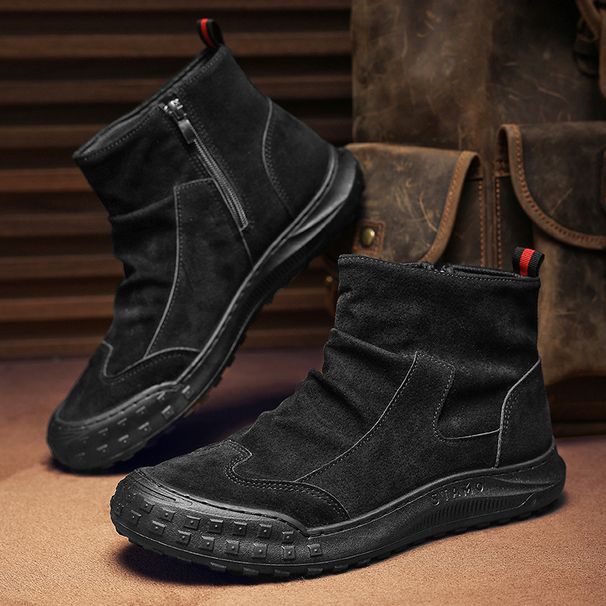 Men's Autumn And Winter Casual High-top, Dirt-resistant And Retro Men's Boots_voghion.com