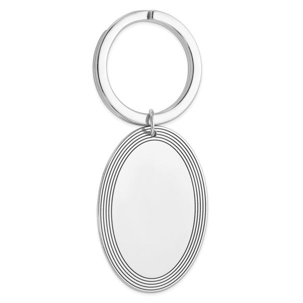 Sterling Silver Rhodium-plated Key Chain_voghion.com
