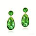 Women's Jewelry Original Emerald Green Earrings Gold And Emerald Double Layer Design Eye Catching And Versatile Online Store Purchase Selected Jewelry_voghion.com