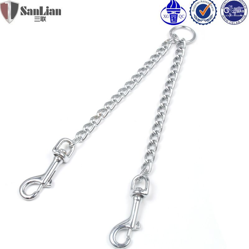 Pujiang Double-Headed Pet Rope Dog Leash Double Buckle Chain_voghion.com