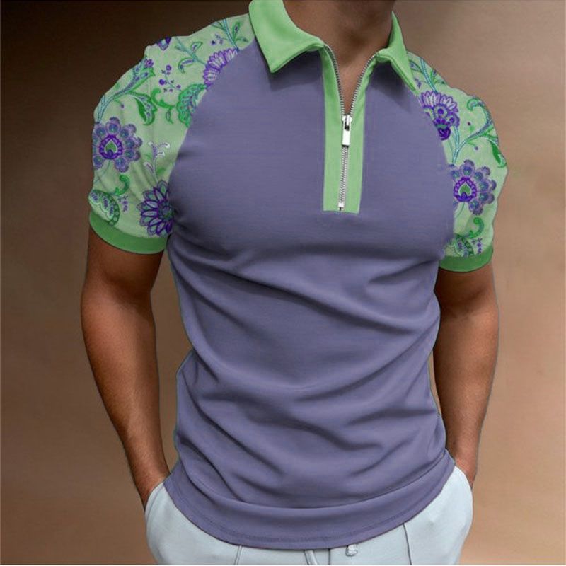 Sommer-Poloshirt für Herren, 3D-HD-Digitaldruck, übergroßes Sportstil, kurzärmliges Street-Wear-Golfhemd aus Polyester_voghion.com