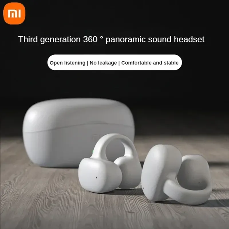 Xiaomi Earcuffs Wireless Bluetooth Earphones Earring TWS Bone Conduction Ear Hook Headphones Sport Earbuds TWS Headset With Mic_voghion.com