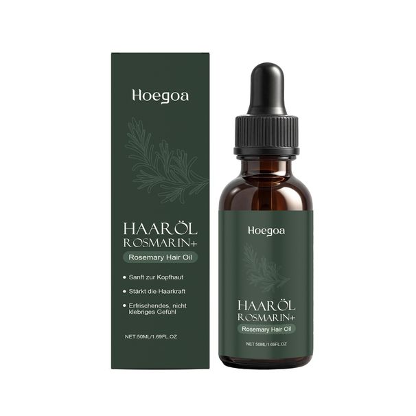HOEGOA Rosmarin Erfrischendes, nicht fettendes, glattes, ätherisches Haarpflegeöl für die tägliche Massage_voghion.com