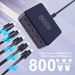 800W GAN Charger Desktop 10 Ports USB Type C PD Fast Charging Station For IPhone 16 15 14 Samsung S24 Xiaomi Laptop_voghion.com
