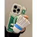 Custodia magnetica 3D TechGlobe Creative Ins Style Childlike Badminton Court compatibile con iPhone 16 Max 15 Pro_voghion.com
