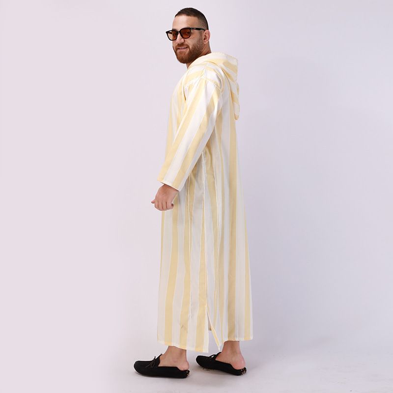 New Muslim Hooded Nightgown, Ethnic Costume, Long Robe For Men_voghion.com