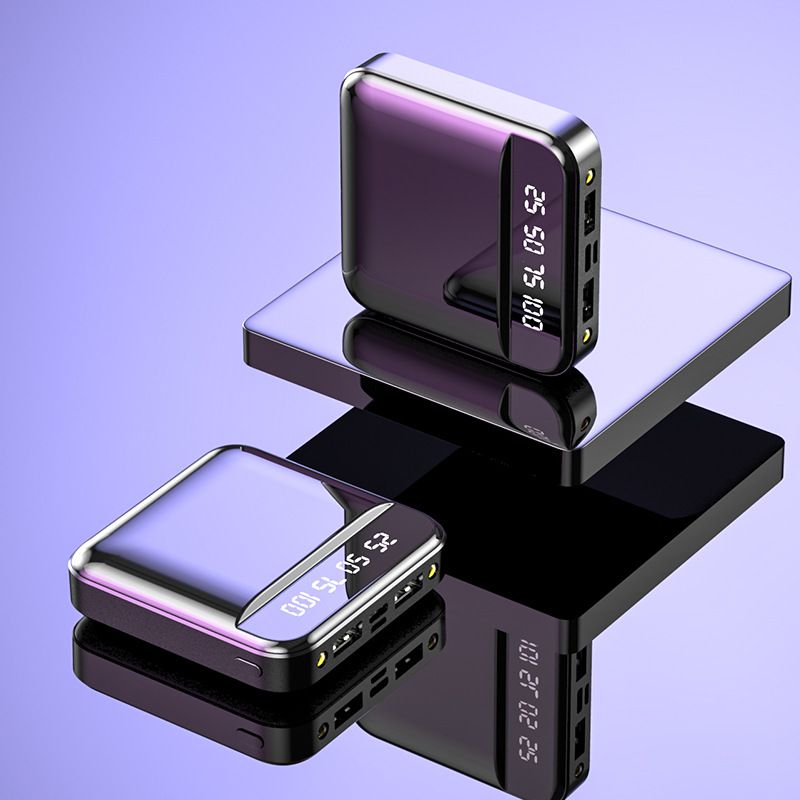 Portable 10000/20000 Mah Fast Charging Display Integrated Cable Dual LED Lighting Mini Power Bank Suitable For All_voghion.com