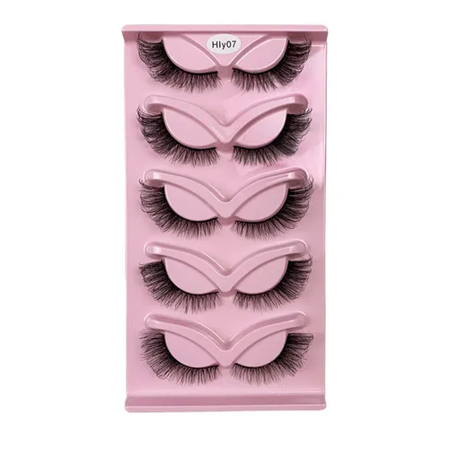 Nuovo effetto 8D Lash sette paia di ciglia finte multilivello, sottili e lunghe, naturali_voghion.com
