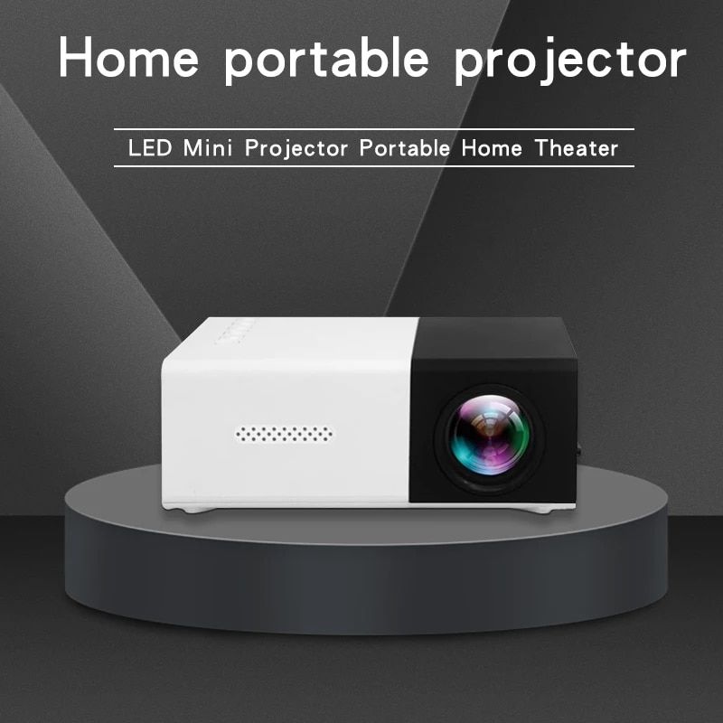 YG300 Mini proyector portátil de ultra alta definición compatible con memoria para HDTV USB y SD_voghion.com