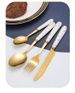 New 4-piece Gift Box Set Tableware Holder Ceramic Handle Stainless Steel Knife, Fork And Spoon Nordic Style_voghion.com
