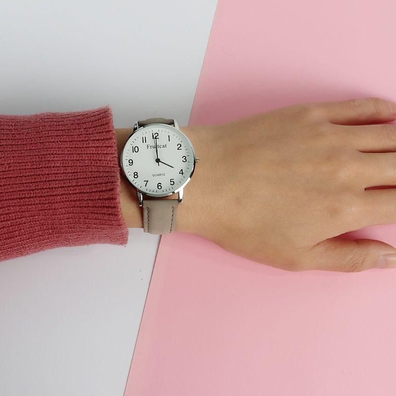 Montre spécifique aux examens pour lycéens et lycéennes, version coréenne tendance, montre à quartz Sen minimaliste pour femmes_voghion.com
