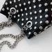 Stylish Punk-Inspired Bucket Shoulder Bag With Chain Strap & Rivet Detailing - Medium Size PU Leather Crossbody Bag For Women_voghion.com