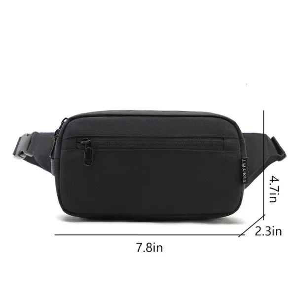 TINYAT Mens Waist Bag Pack Phone Purse Money Travel Large Women Belt Pouch Waterproof Shoulder Black Fanny Bum 250806_voghion.com
