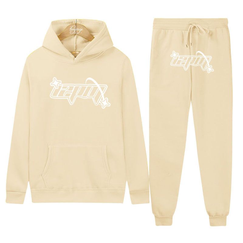 Men's Clothing 2024 new men's European and American fashion brand 12PNI hoodie casual sports suit plus velvet thickened two-piece suit_voghion.com
