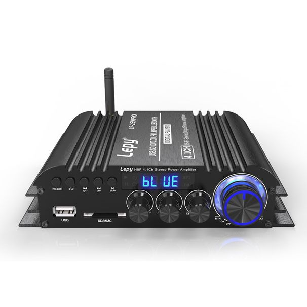 LEPY LP-269PRO 4.1-kanals forsterker Bluetooth 5.0 Koaksial inn USB SD FM-funksjon Subwoofer-utgang Hjemmekinoforsterker_voghion.com