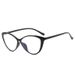 cat's Eye Myopia Lenses, Women's Internet Famous Anti-blue Light Flat Lenses, Korean Style Plain Frame_voghion.com