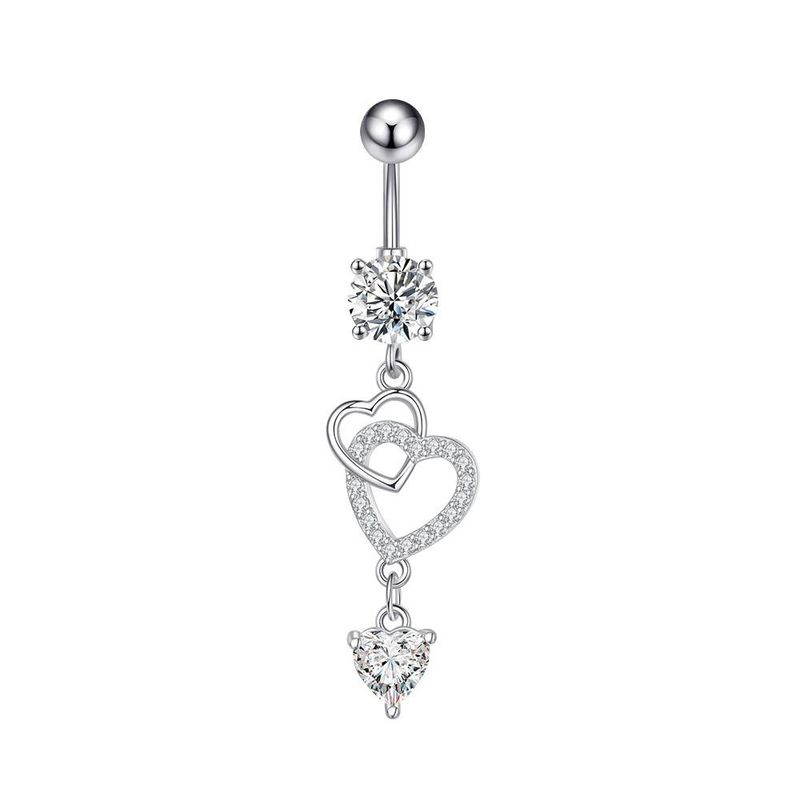 Hot Selling Designer Luxury Zircon Bellybutton Ring Bellybutton Nail Piercing Jewelry accessories For Party_voghion.com