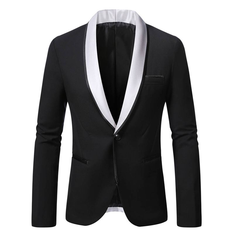 Men's Clothing men's suits casual wedding host suit jacket fashion small suit_voghion.com
