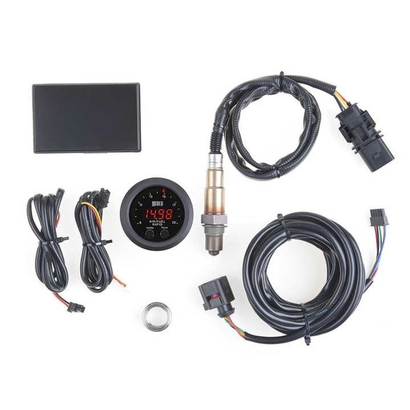 12V 52mm otomotiv evrensel hava-yakıt oranı gösterge kiti geniş aralıklı oksijen sensörü_voghion.com