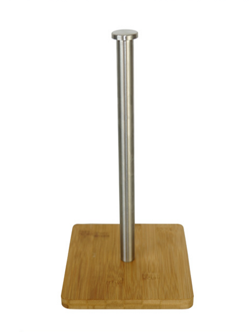Edelstahl Bambus Pabeierhandduchregal Kichen Restaurant Vertikal Rollhalter Späicherregal Plastikfolie Regal Faul Rag Holder_voghion.com