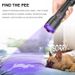 UV365 Blacklight Flashlight – 10W High-Power LED For Pet Stain Detection, Counterfeit Money & Security Checks (26650/18650 Battery Options)_voghion.com