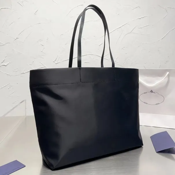 popular Designer Nylon Tote Women Handbag Lady Casual Shopping Re-nylon Leather Saffiano Crossbody Shoulder Bag_voghion.com