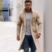 Suit collar men's autumn and winter new mid to long single breasted woolen coat_voghion.com
