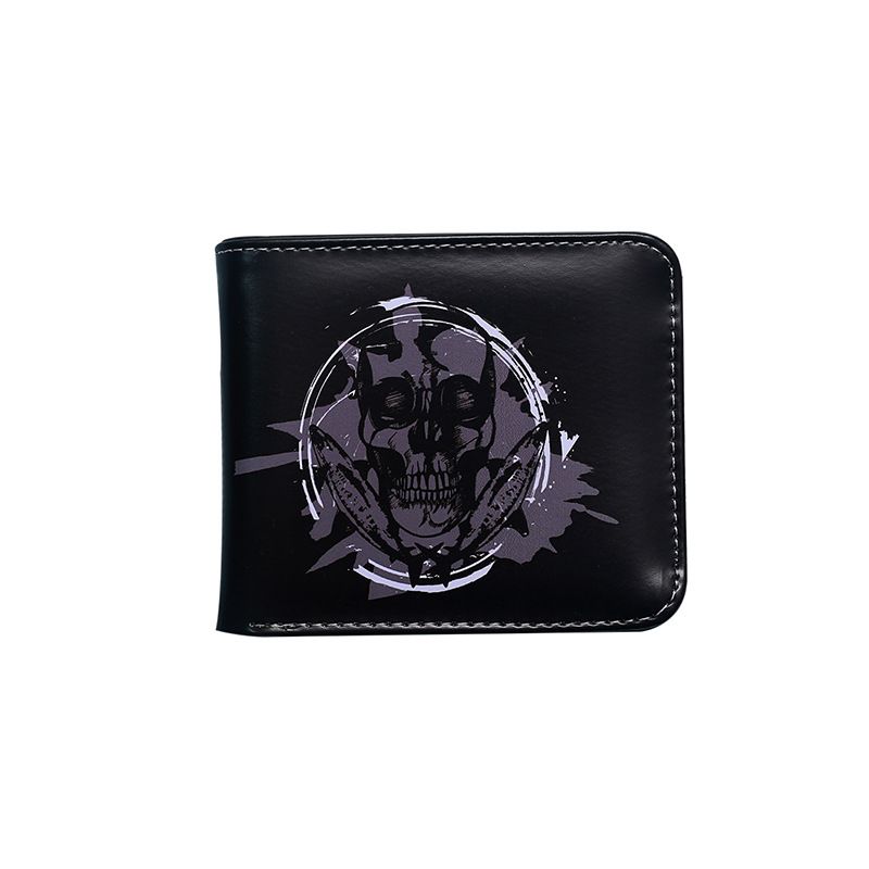 Men's Wallet Wallet Retro Demon Skull Short Small Wallet Portable Fashion Clutch Coin Purse._voghion.com