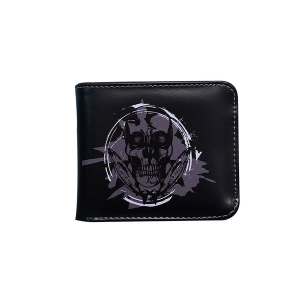 Men's Wallet Wallet Retro Demon Skull Short Small Wallet Portable Fashion Clutch Coin Purse._voghion.com