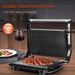 220V Panini Grill & Toaster - For Steak, Meat Sausage, Burger & Sandwich Making, Breakfast Machine_voghion.com